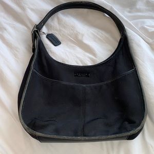Y2K Black Coach Shoulder Bag